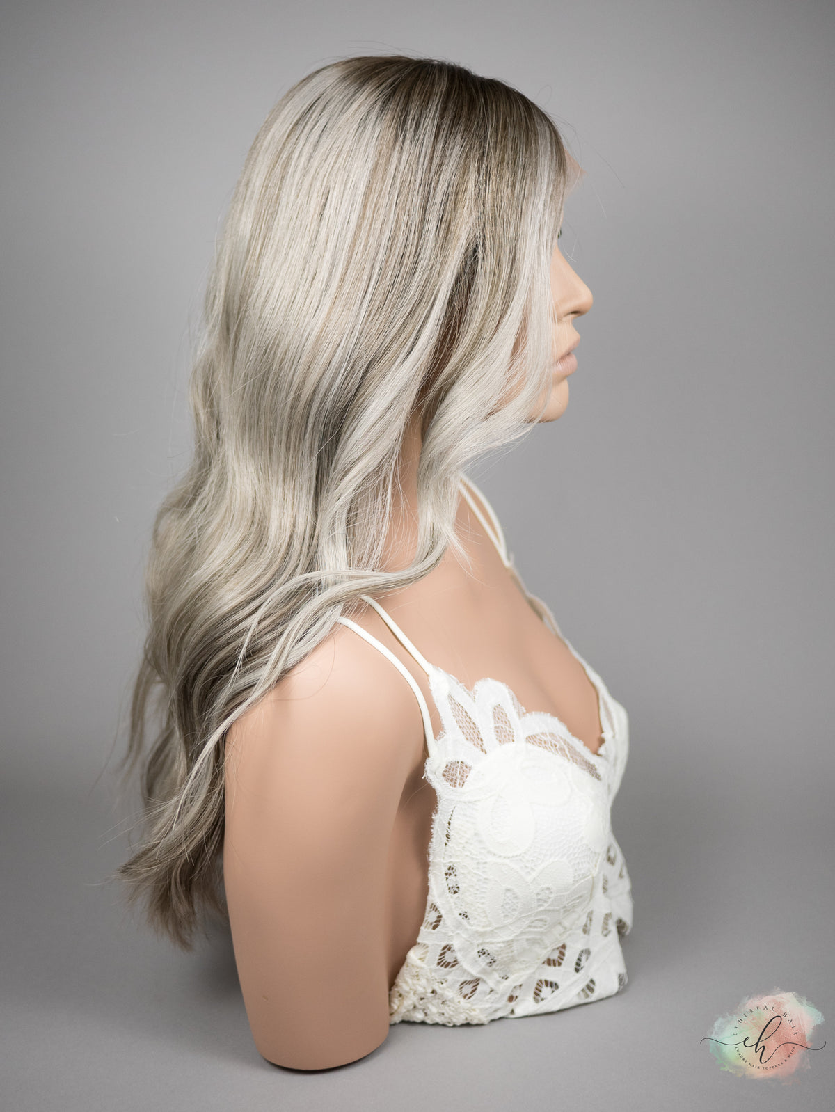 “COOL SUMMER&quot; Exquisite Wig: Lace Top, Sz. M, 22-23