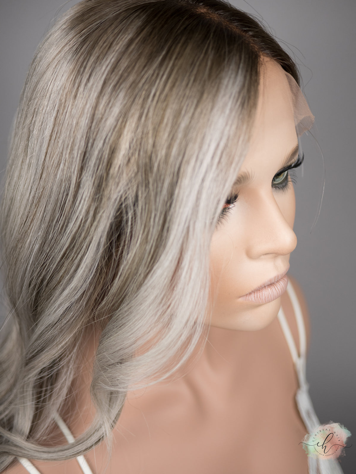 “COOL SUMMER&quot; Exquisite Wig: Lace Top, Sz. M, 22-23