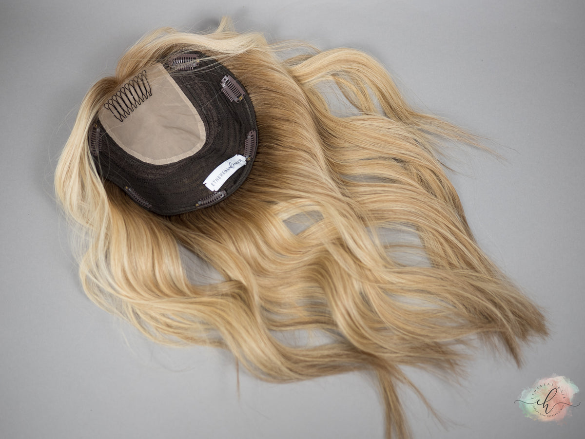 “SOLANA&quot; Premium Topper: Closed Lace Top, 8x8, 15-17&quot;