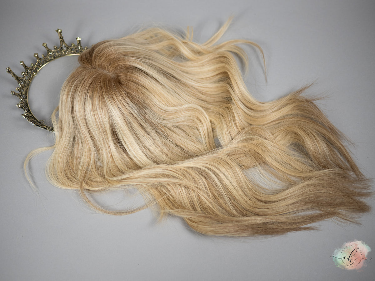 “SOLANA&quot; Premium Topper: Closed Lace Top, 8x8, 15-17&quot;