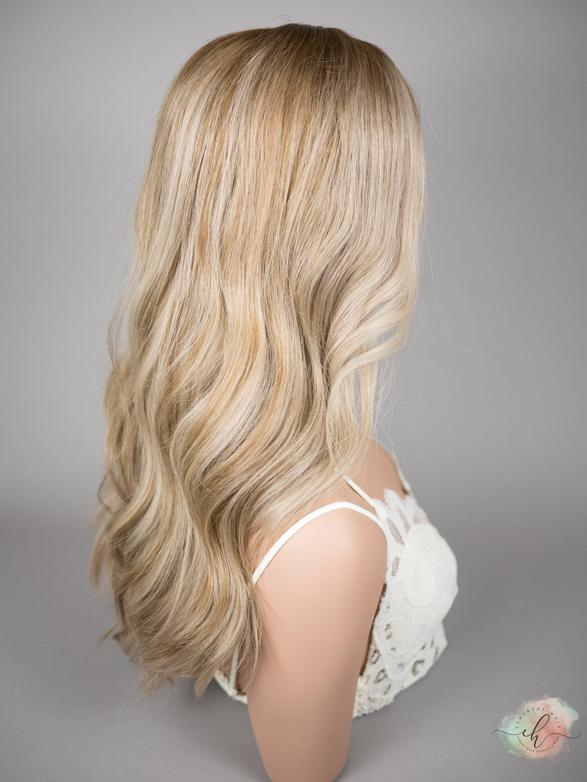 “THE BEES KNEES&quot; Exquisite Wig: Lace Top, Sz. M, 22-23&quot;