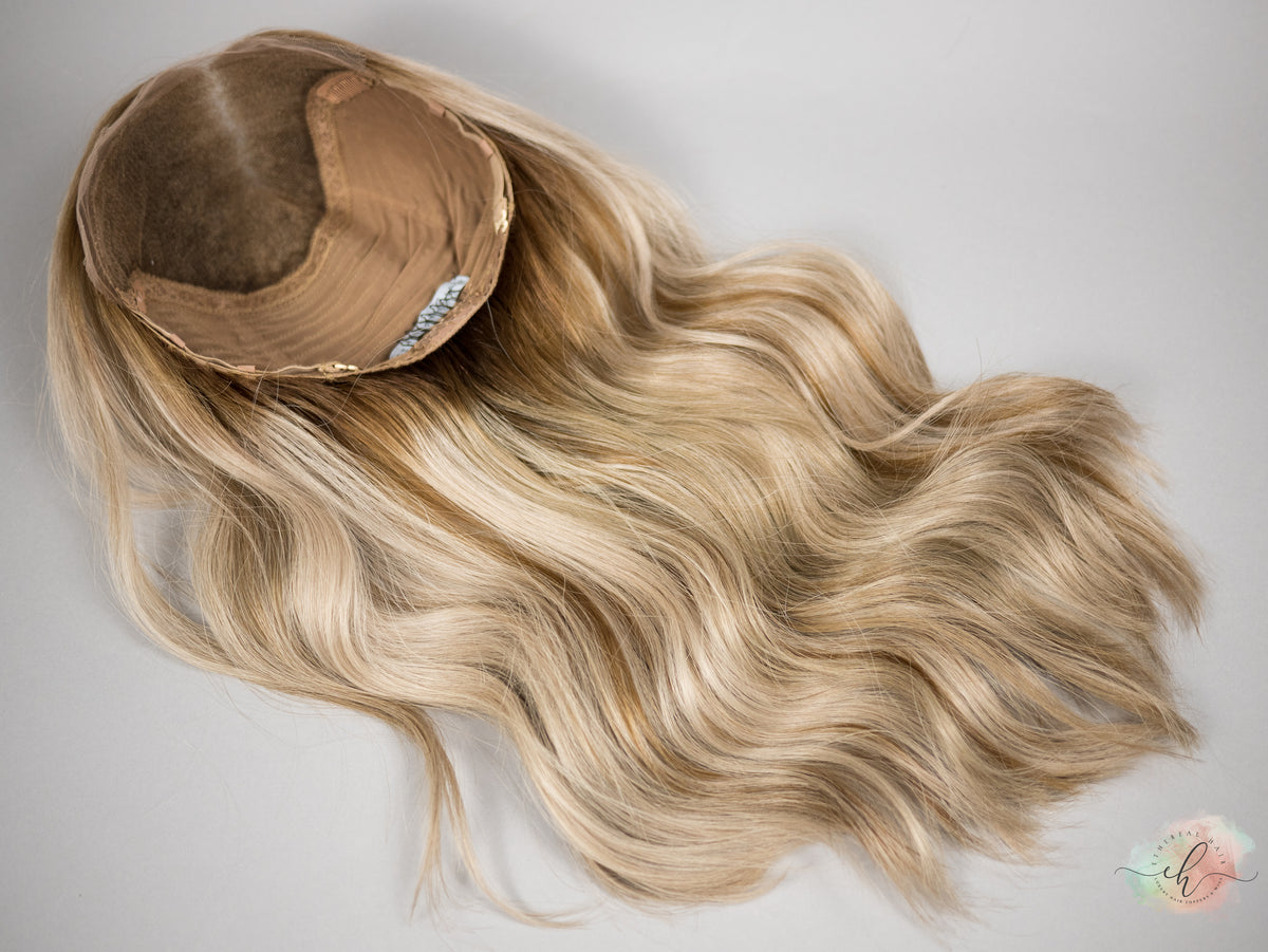 “THE BEES KNEES&quot; Exquisite Wig: Lace Top, Sz. M, 22-23&quot;