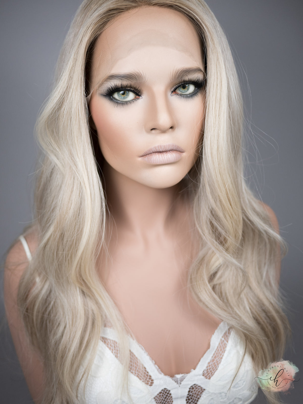 “SUMMER BREEZE&quot; Exquisite Wig: Silk Top Lace Front, Sz. M, 23-24&quot;