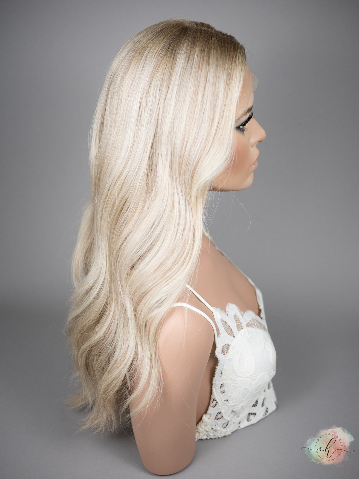 “SUMMER BREEZE&quot; Exquisite Wig: Silk Top Lace Front, Sz. M, 23-24&quot;