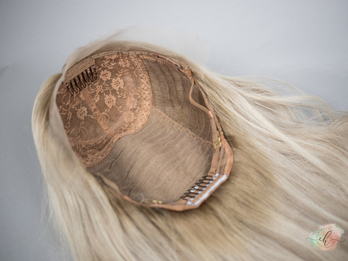 “SUMMER BREEZE&quot; Exquisite Wig: Silk Top Lace Front, Sz. M, 23-24&quot;