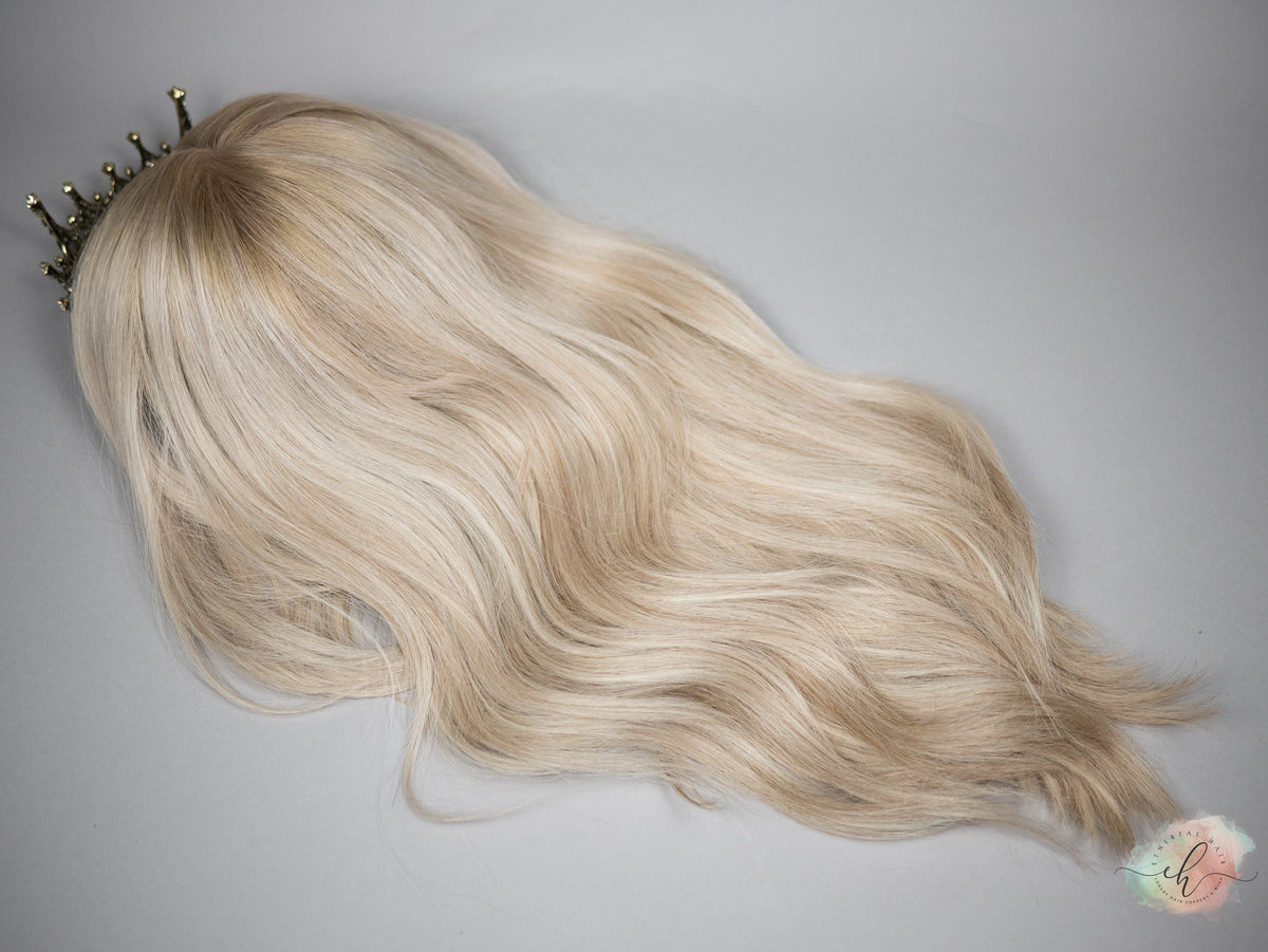 “SUMMER BREEZE&quot; Exquisite Wig: Silk Top Lace Front, Sz. M, 23-24&quot;