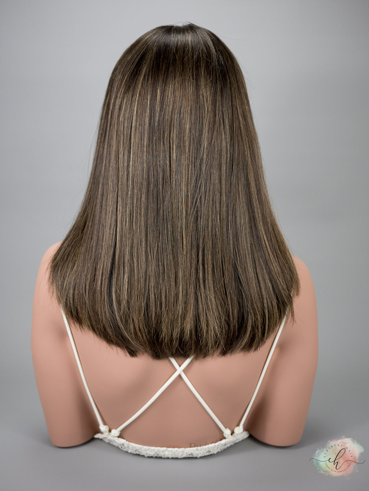 “GIANNA&quot; Premium Wig: Lace Top, Sz. XS/S, 17&quot;, LONG LOB