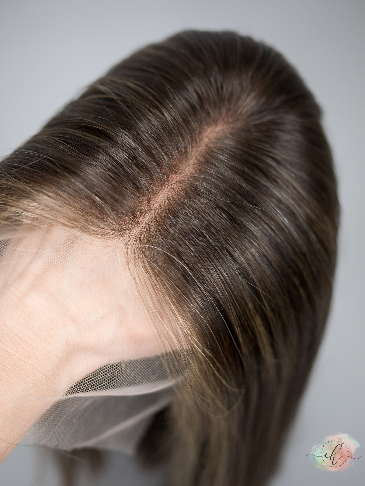 “GIANNA&quot; Premium Wig: Lace Top, Sz. XS/S, 17&quot;, LONG LOB