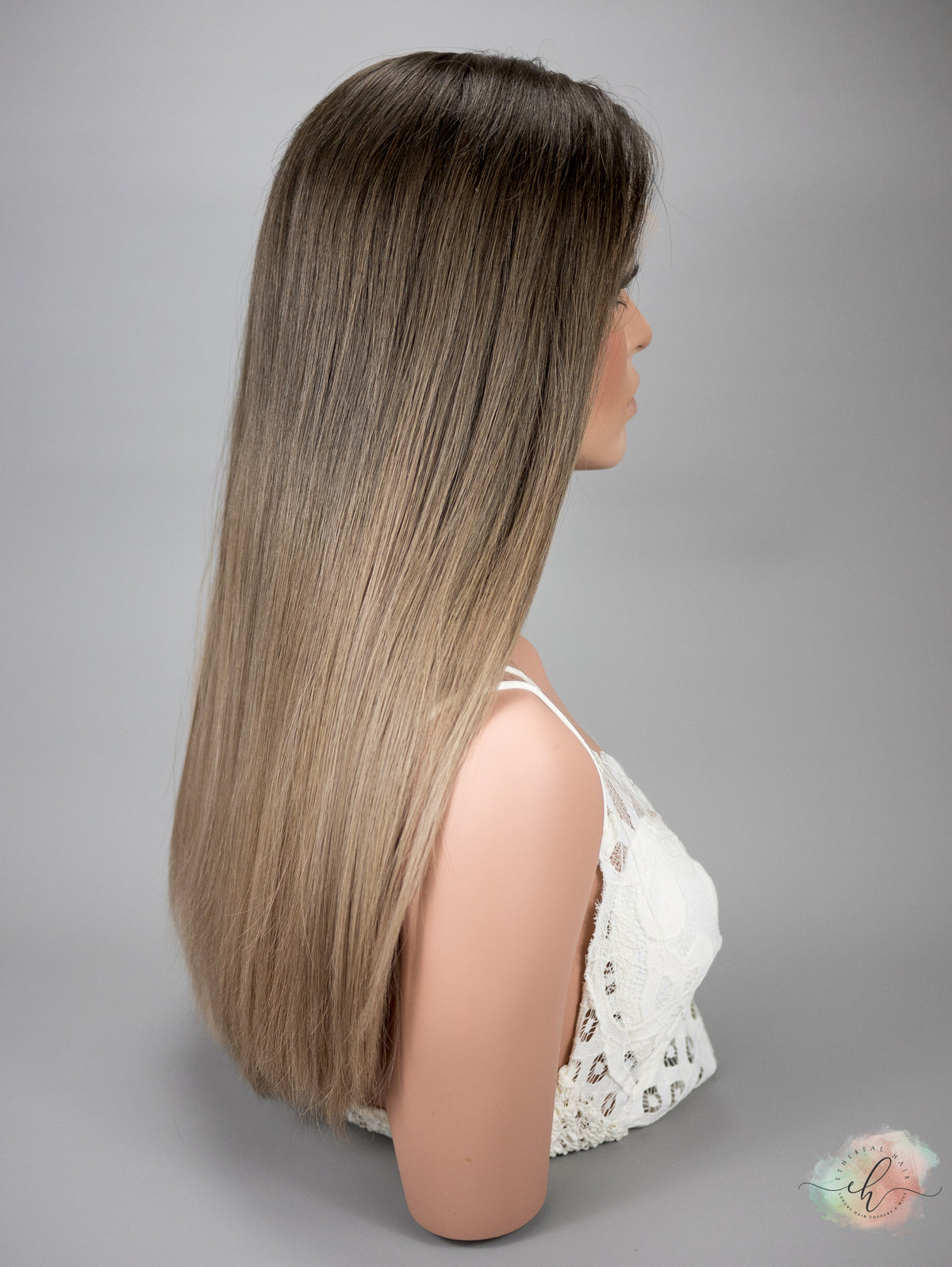 “CAMILLA&quot; Premium Wig: Lace Top, Sz. M/L, 22-23&quot;