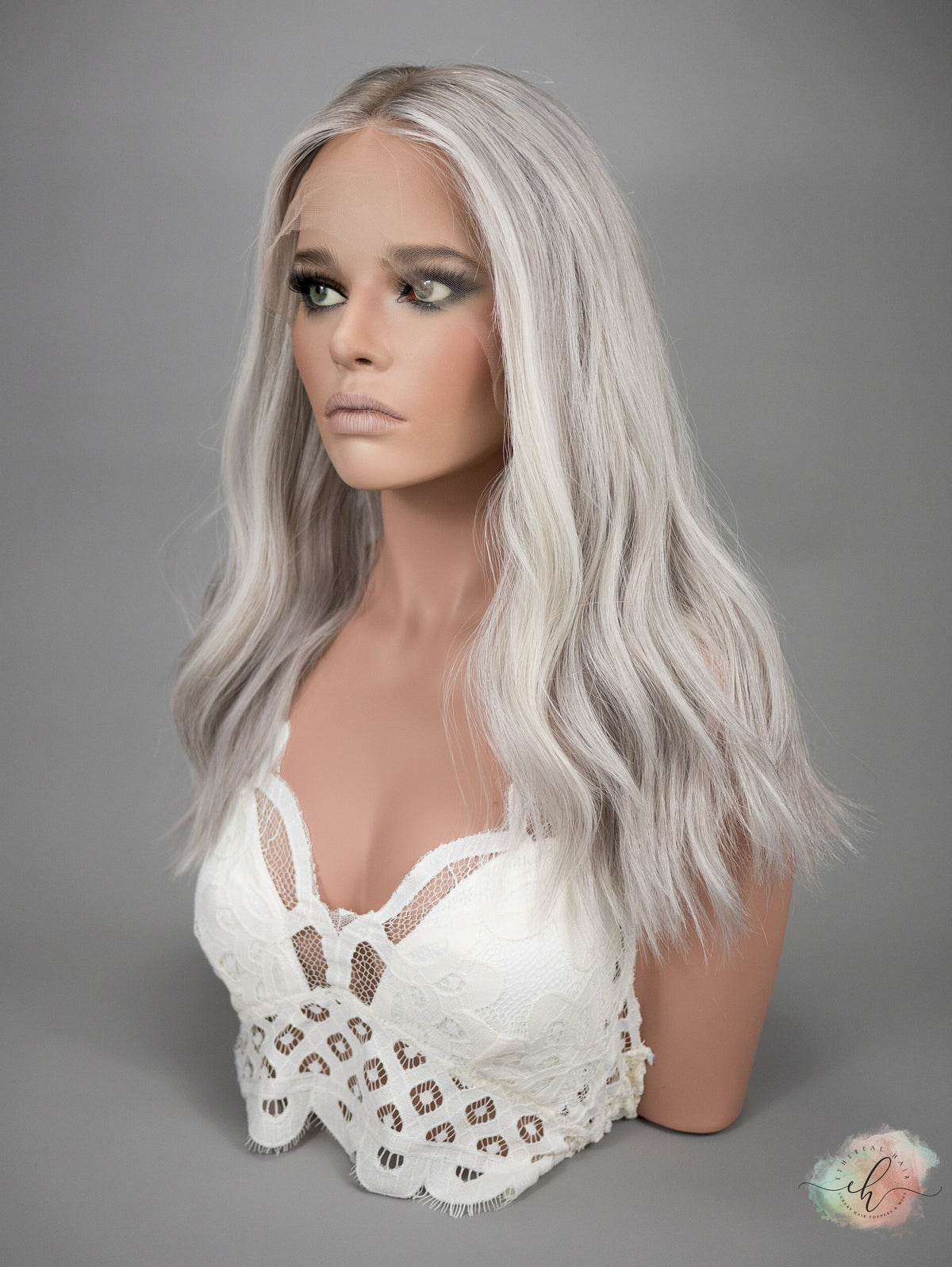 “RIVER&quot; Premium Wig: Lace Top, Sz. S/M, 20-21&quot;