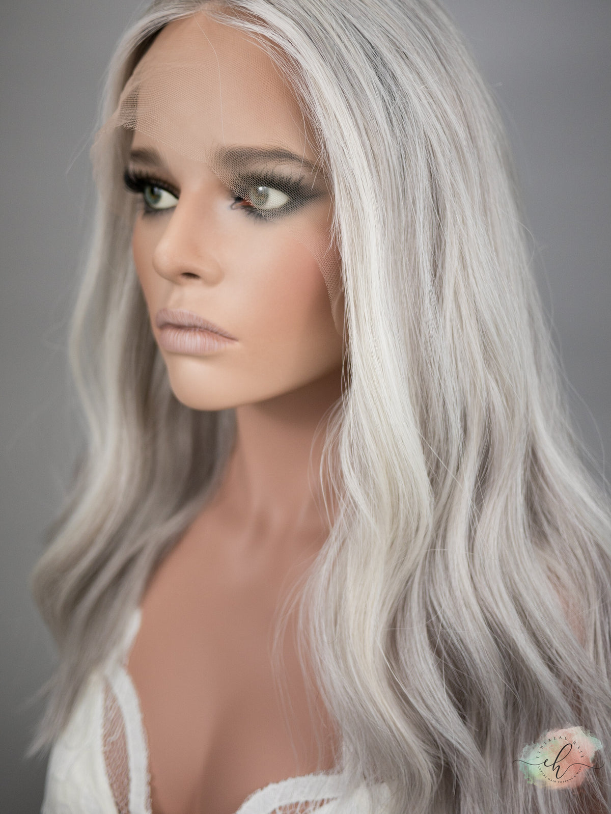 “RIVER&quot; Premium Wig: Lace Top, Sz. S/M, 20-21&quot;