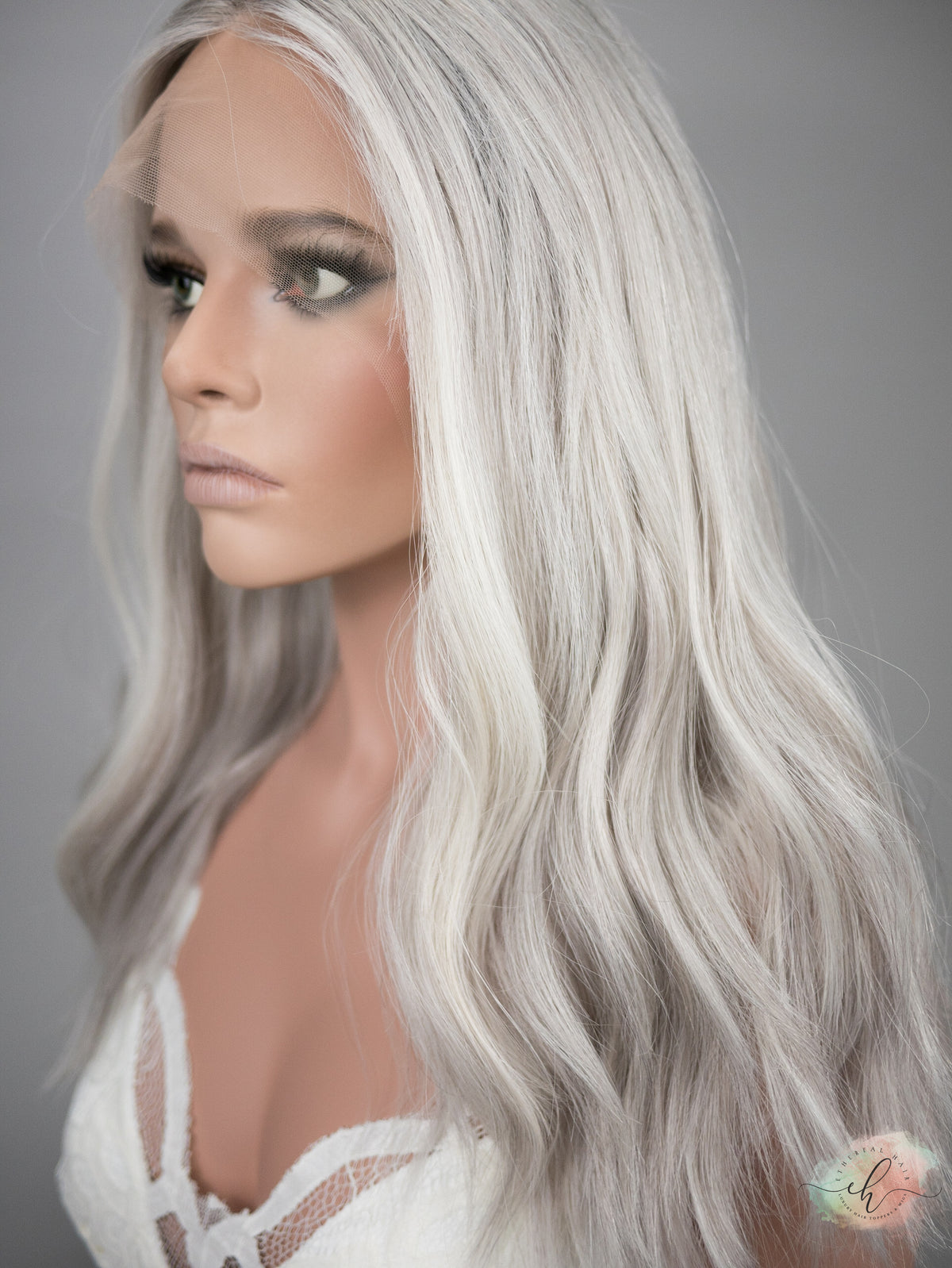 “RIVER&quot; Premium Wig: Lace Top, Sz. S/M, 20-21&quot;
