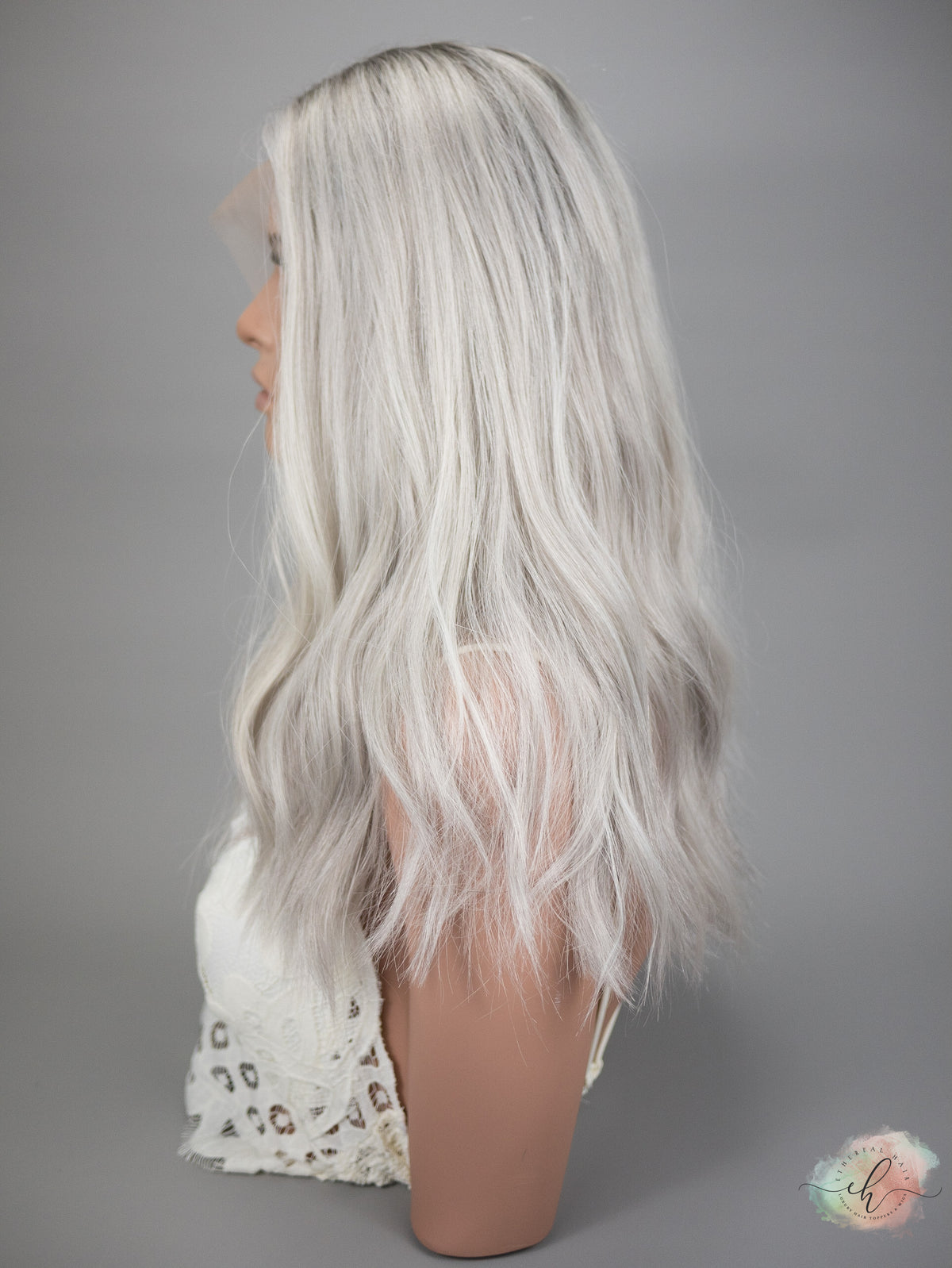 “RIVER&quot; Premium Wig: Lace Top, Sz. S/M, 20-21&quot;