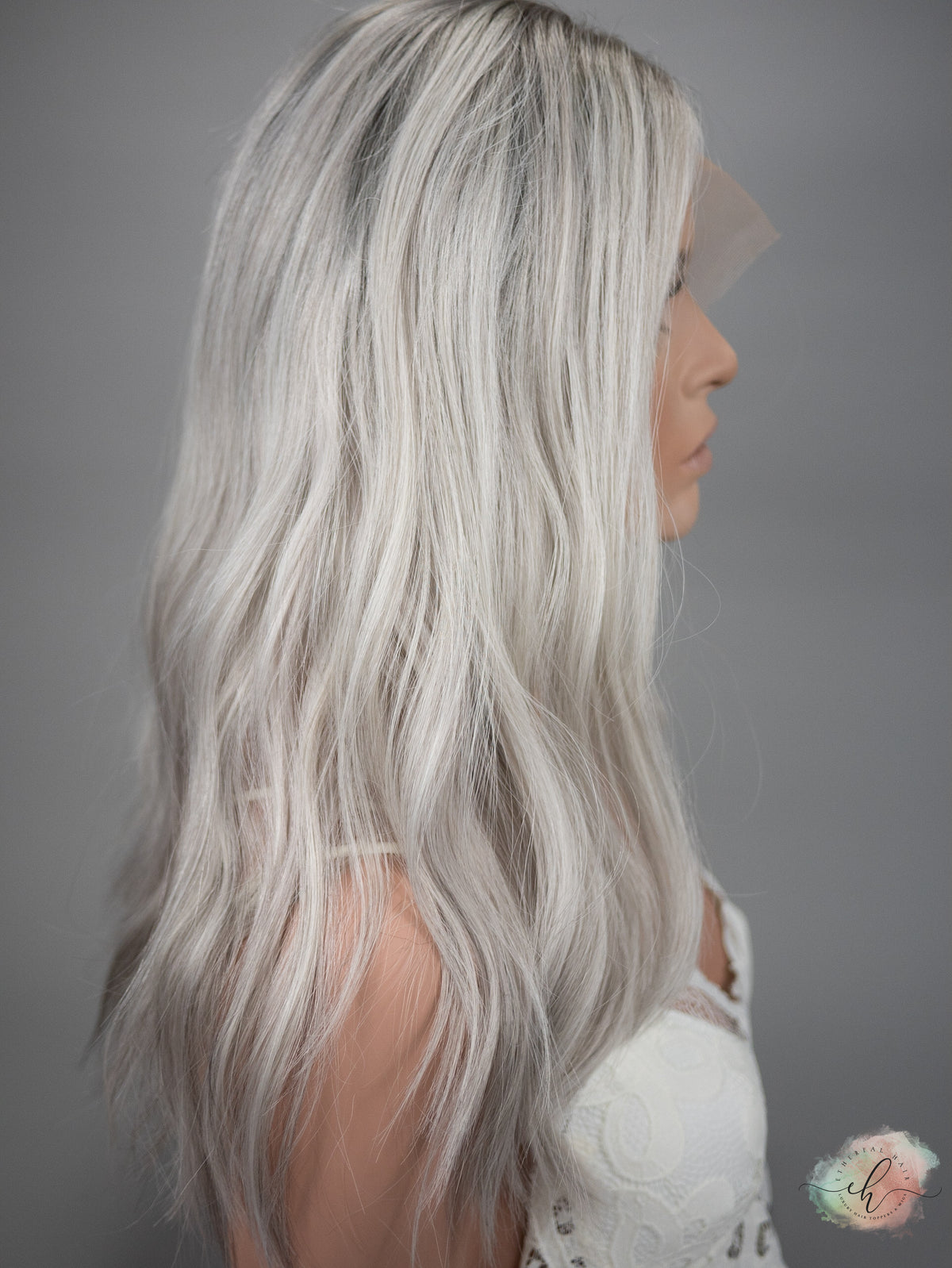 “RIVER&quot; Premium Wig: Lace Top, Sz. S/M, 20-21&quot;