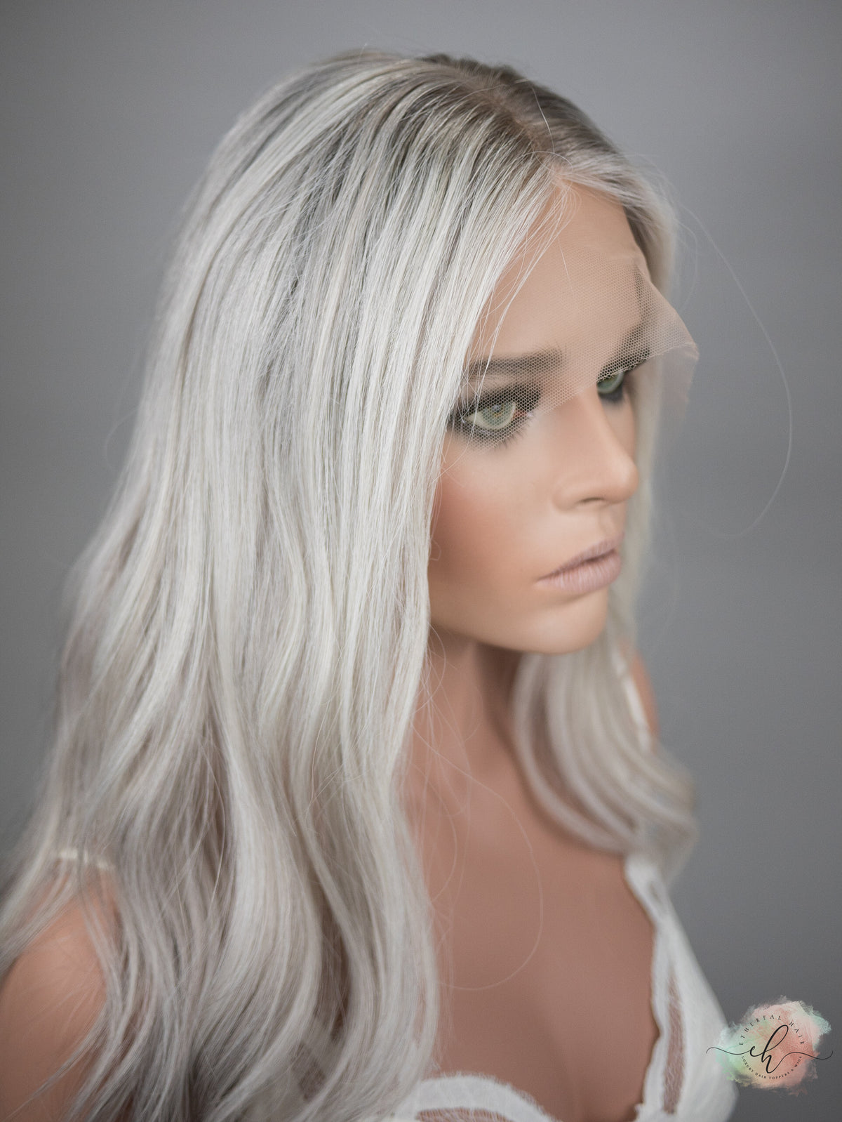 “RIVER&quot; Premium Wig: Lace Top, Sz. S/M, 20-21&quot;
