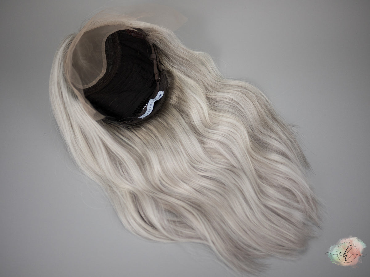 “RIVER&quot; Premium Wig: Lace Top, Sz. S/M, 20-21&quot;