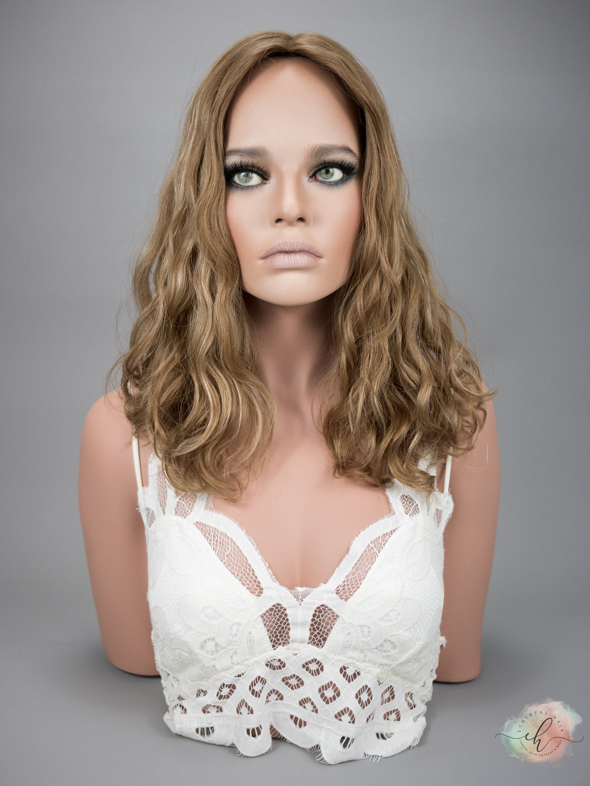 “LIZZY&quot; Premium Topper: Silk Top, 8x8, 17&quot;, WAVY