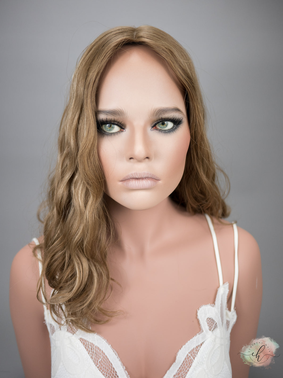 “LIZZY&quot; Premium Topper: Silk Top, 8x8, 17&quot;, WAVY