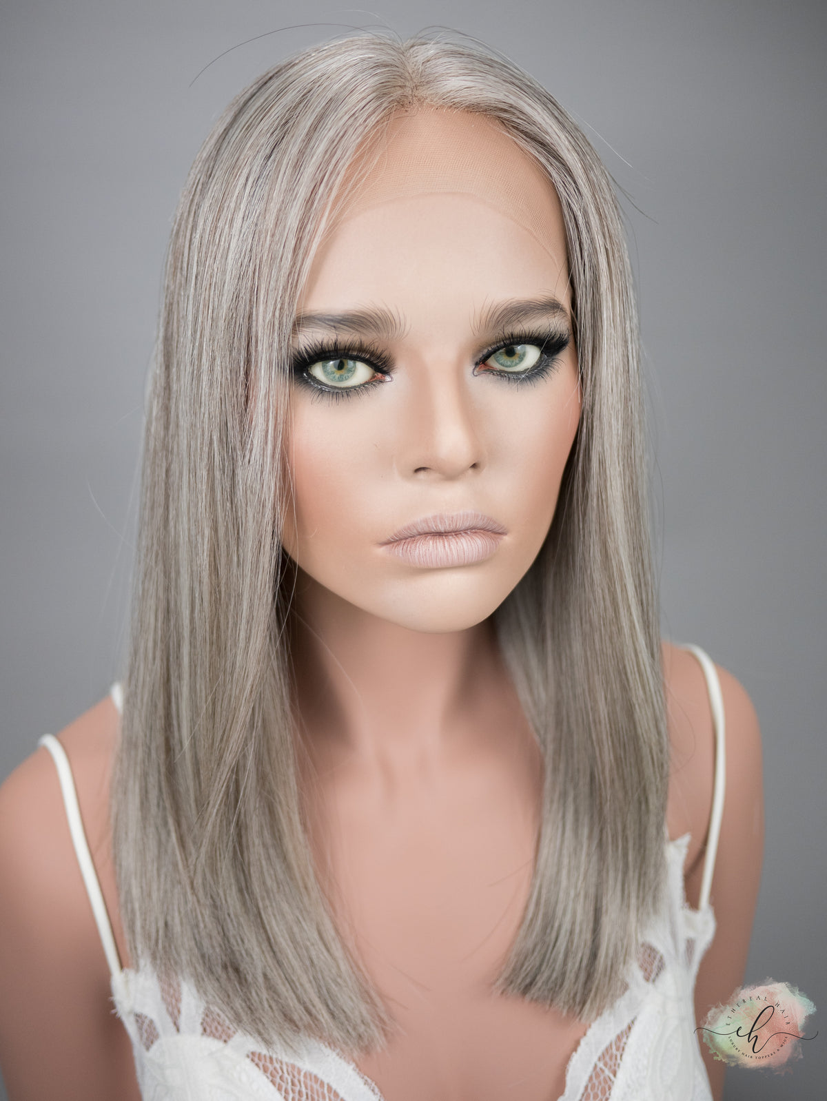 FINAL SALE “STERLING&quot; Premium Wig: Lace Top, Sz. S, 17&quot;, LONG LOB