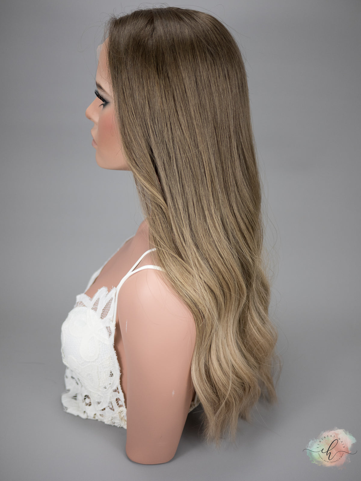 “TAYE&quot; Premium Wig: Lace Top, Sz. M/L, 25&quot;