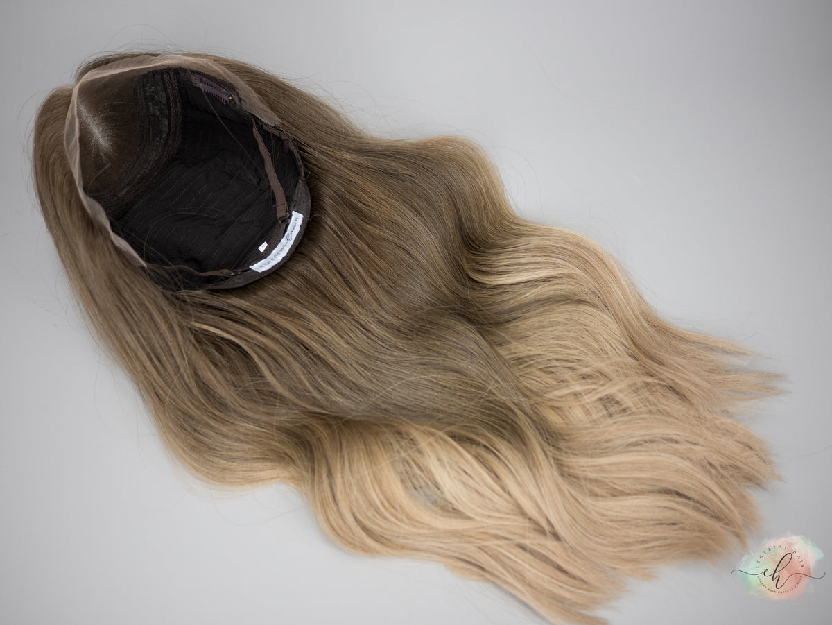 “TAYE&quot; Premium Wig: Lace Top, Sz. M/L, 25&quot;