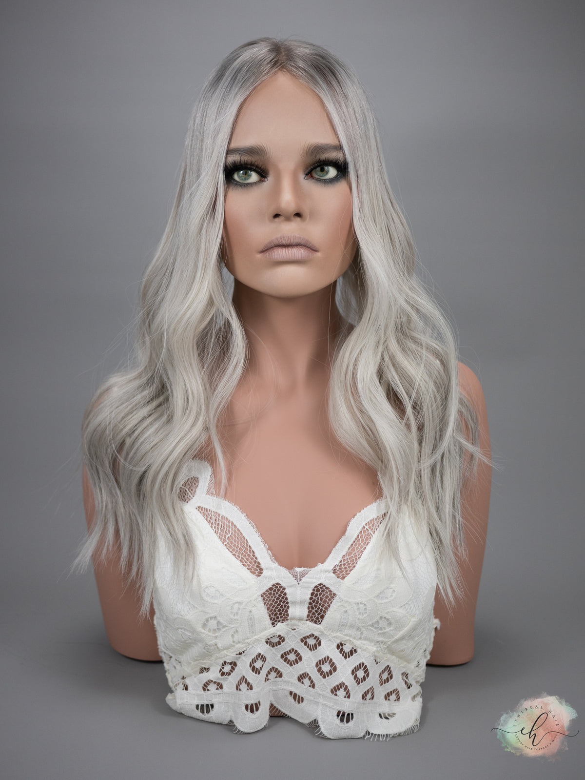 “RIVER&quot; Premium Topper: Closed Lace Top, 8x8, 21&quot;