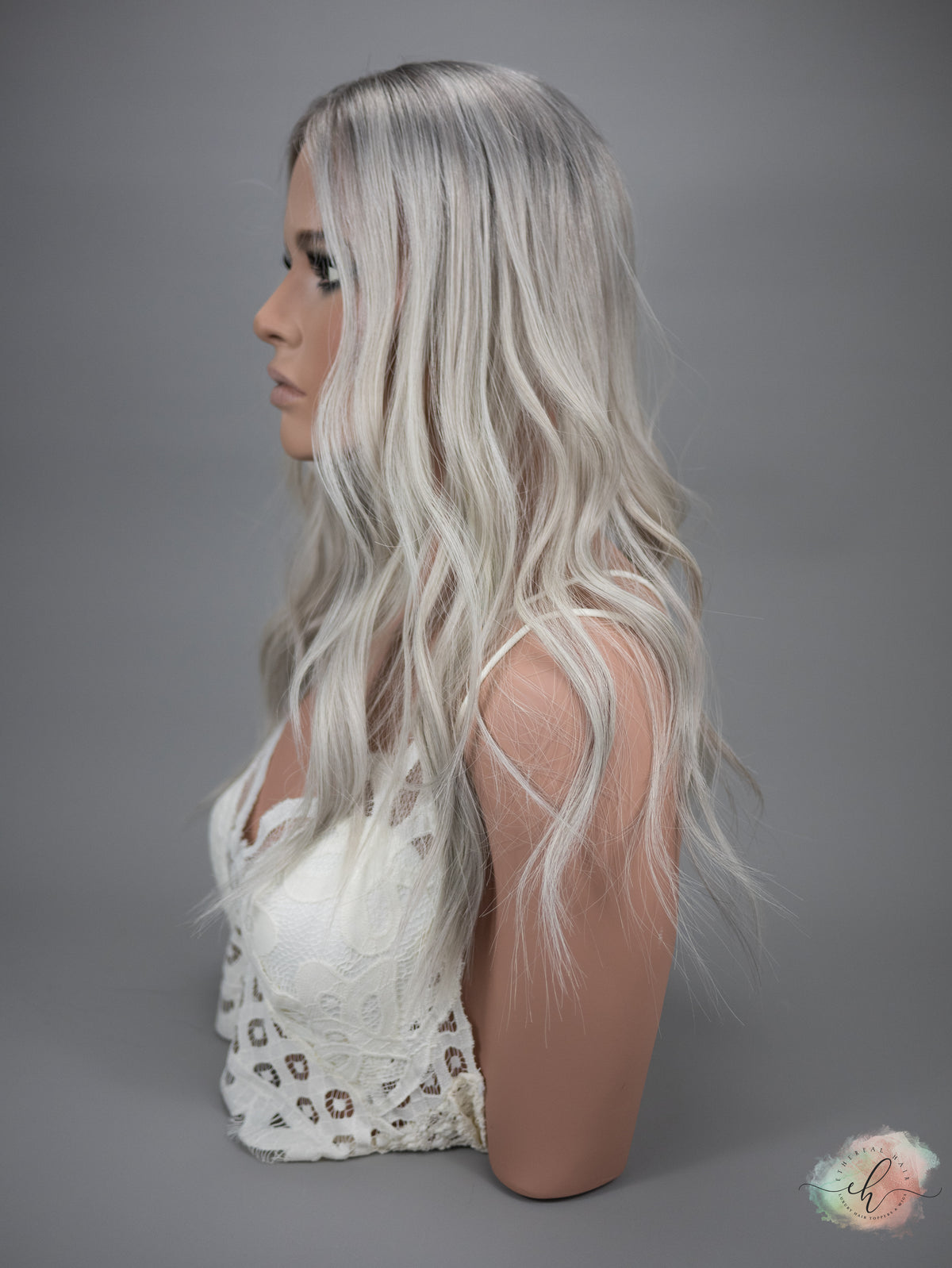 “RIVER&quot; Premium Topper: Closed Lace Top, 8x8, 21&quot;