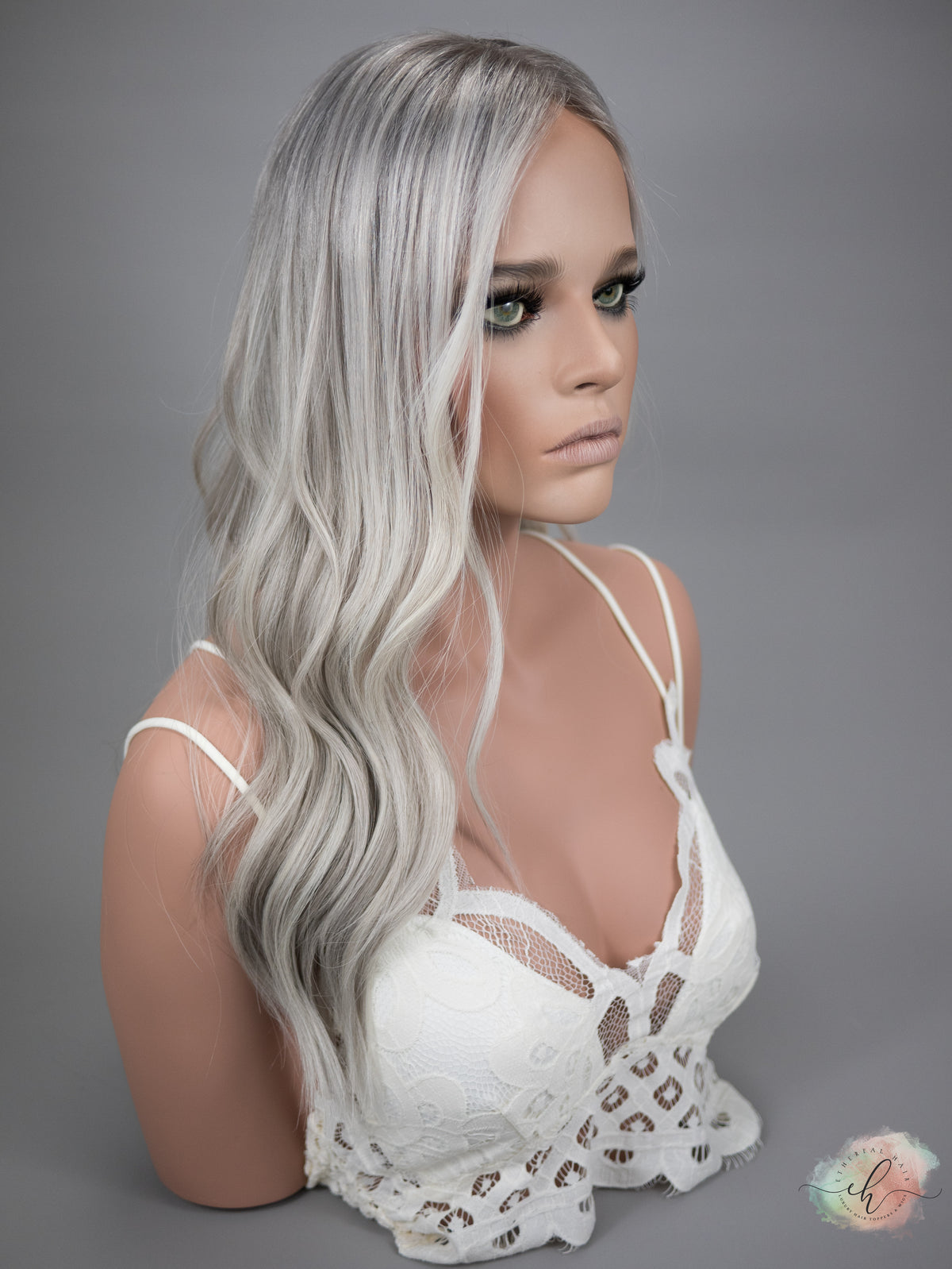 “RIVER&quot; Premium Topper: Closed Lace Top, 8x8, 21&quot;