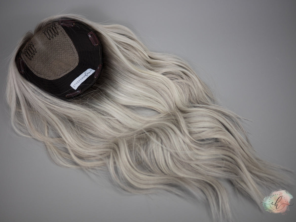 “RIVER&quot; Premium Topper: Closed Lace Top, 8x8, 21&quot;