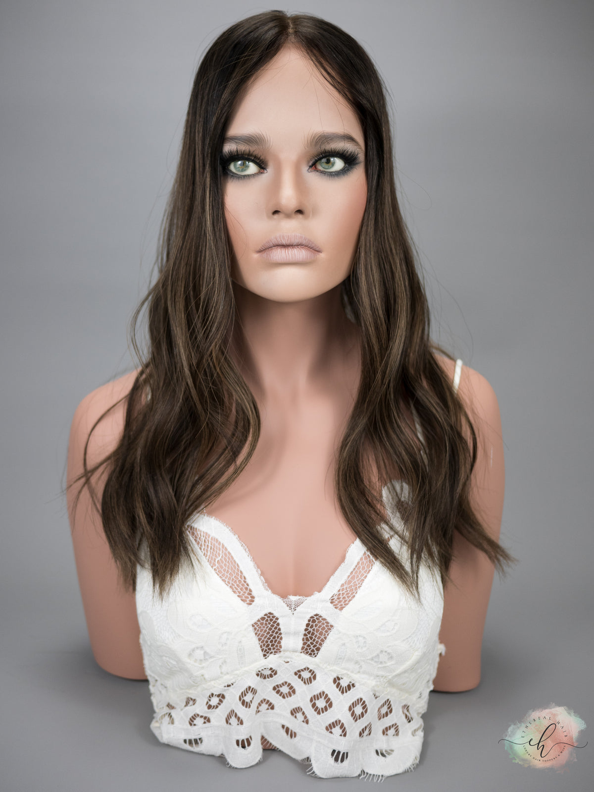 “ANDIE&quot; Premium Topper: Closed Lace Top, 8x8, 20&quot;