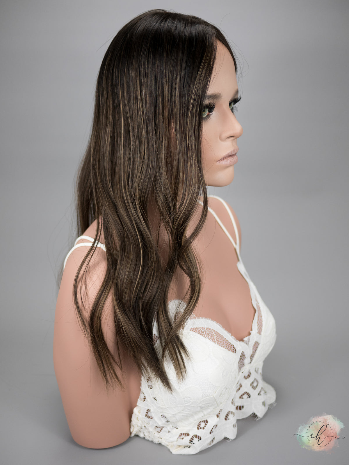 “ANDIE&quot; Premium Topper: Closed Lace Top, 8x8, 20&quot;