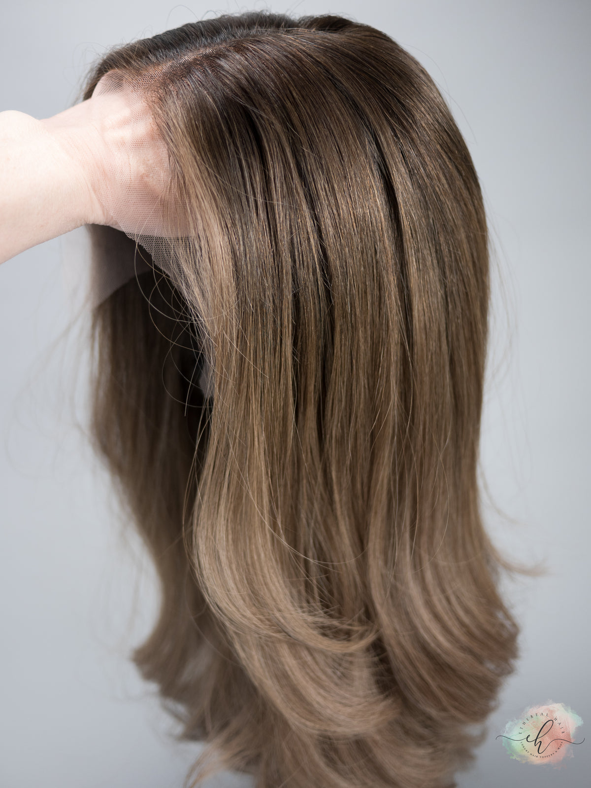 “BLOOMING BABE&quot; Exquisite Wig: Lace Top, Sz. S/M, 21-22&quot;