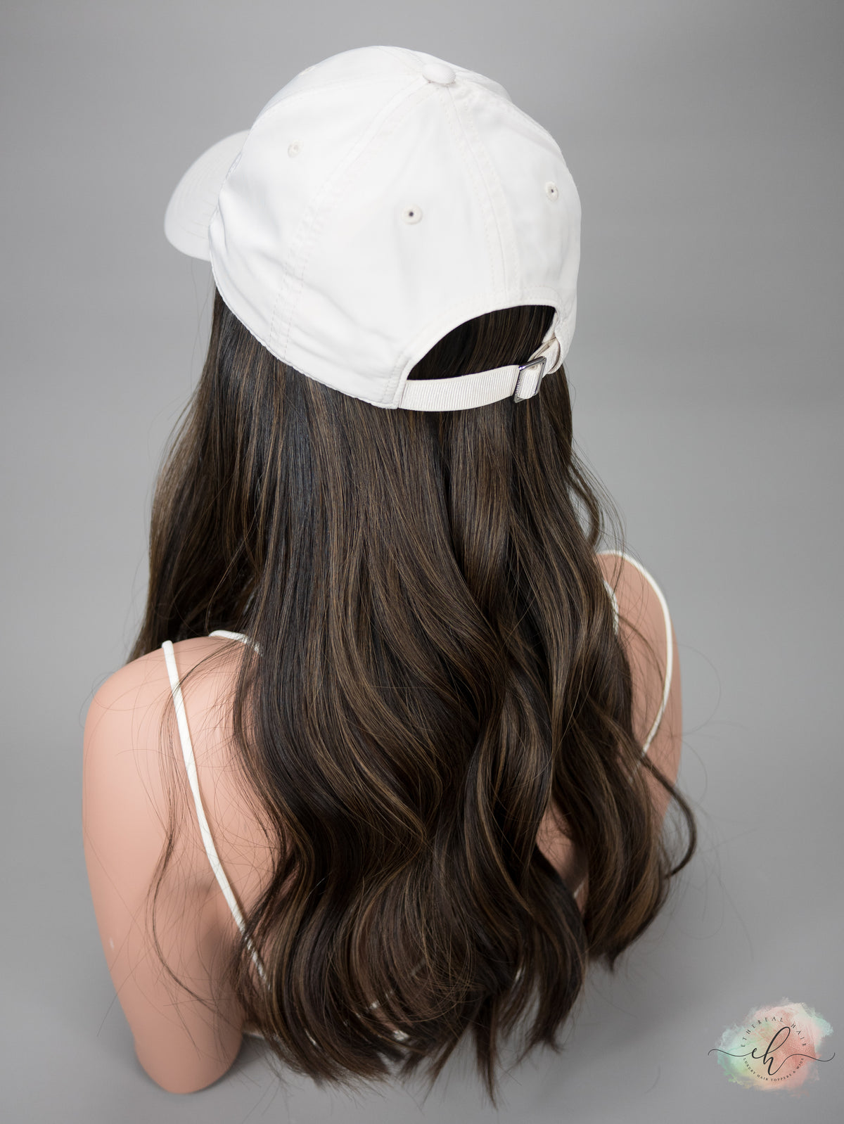 FINAL SALE “LUCIA&quot; Premium HAT FALL Wig: Sz. M, 22-24&quot;