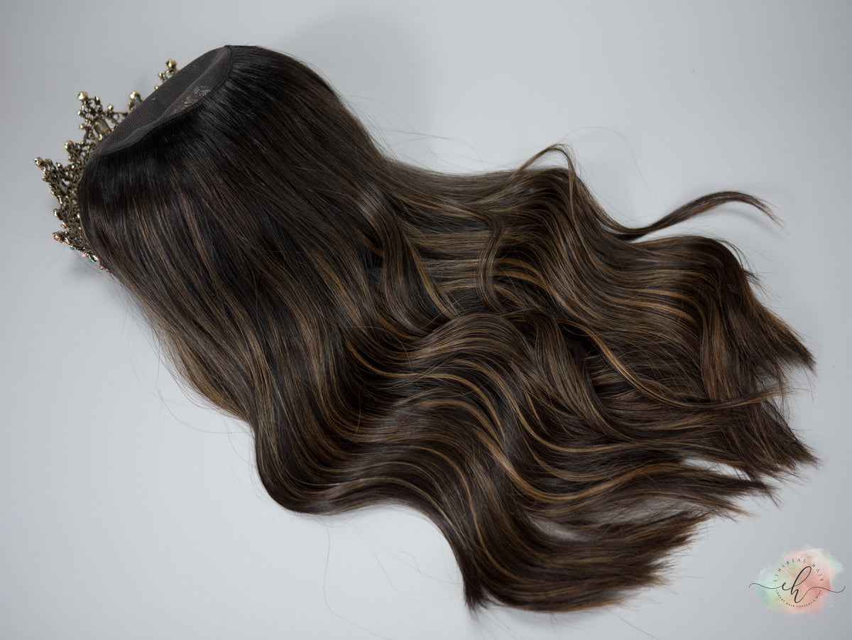 FINAL SALE “LUCIA&quot; Premium HAT FALL Wig: Sz. M, 22-24&quot;