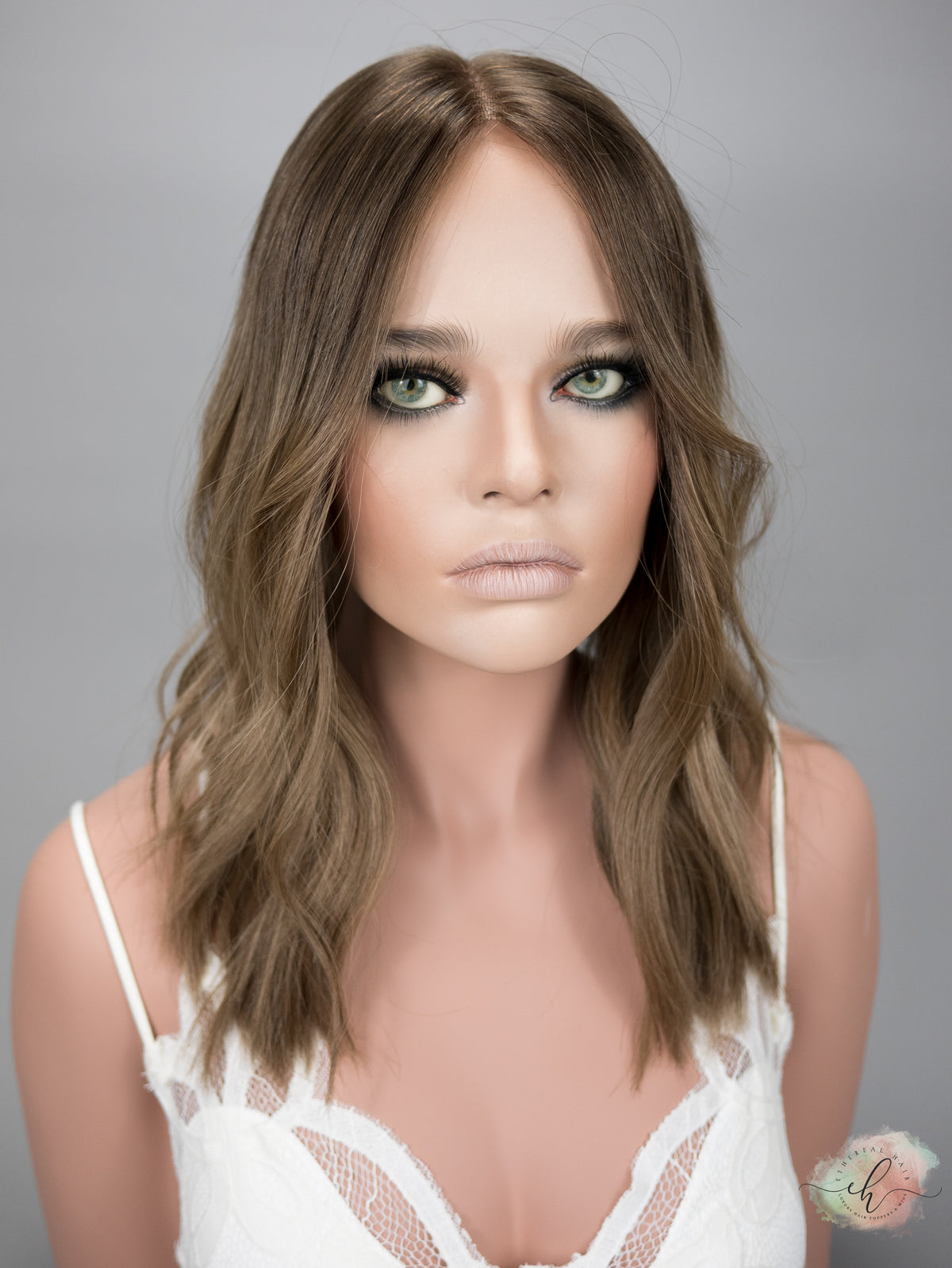 “HARTLEY&quot; Premium Topper: Closed Lace Top, 8x8, 17-18&quot;