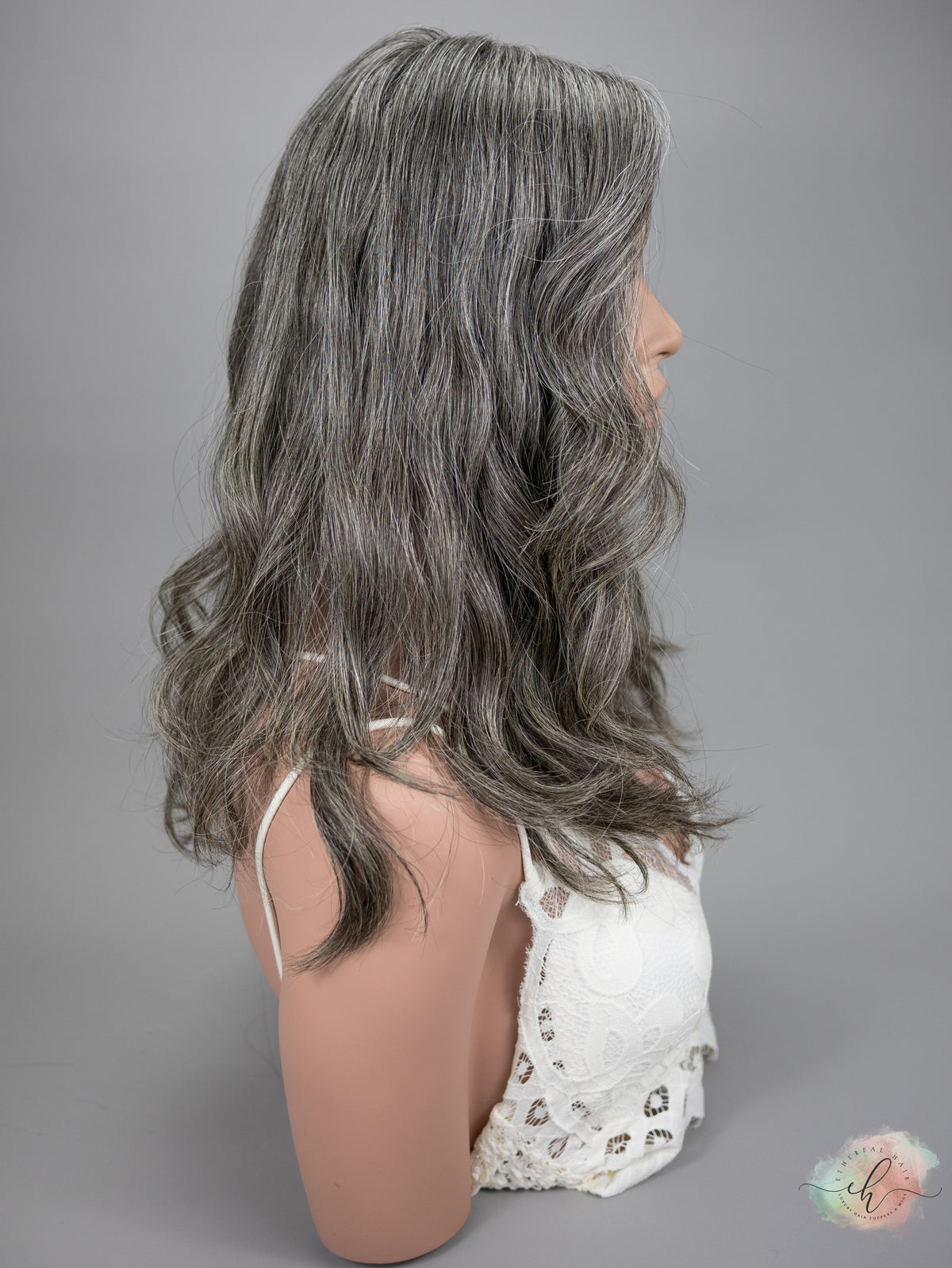 &quot;DAPHNE&quot; Premium Topper: Silk Top, 7x7, 17&quot;, Wavy