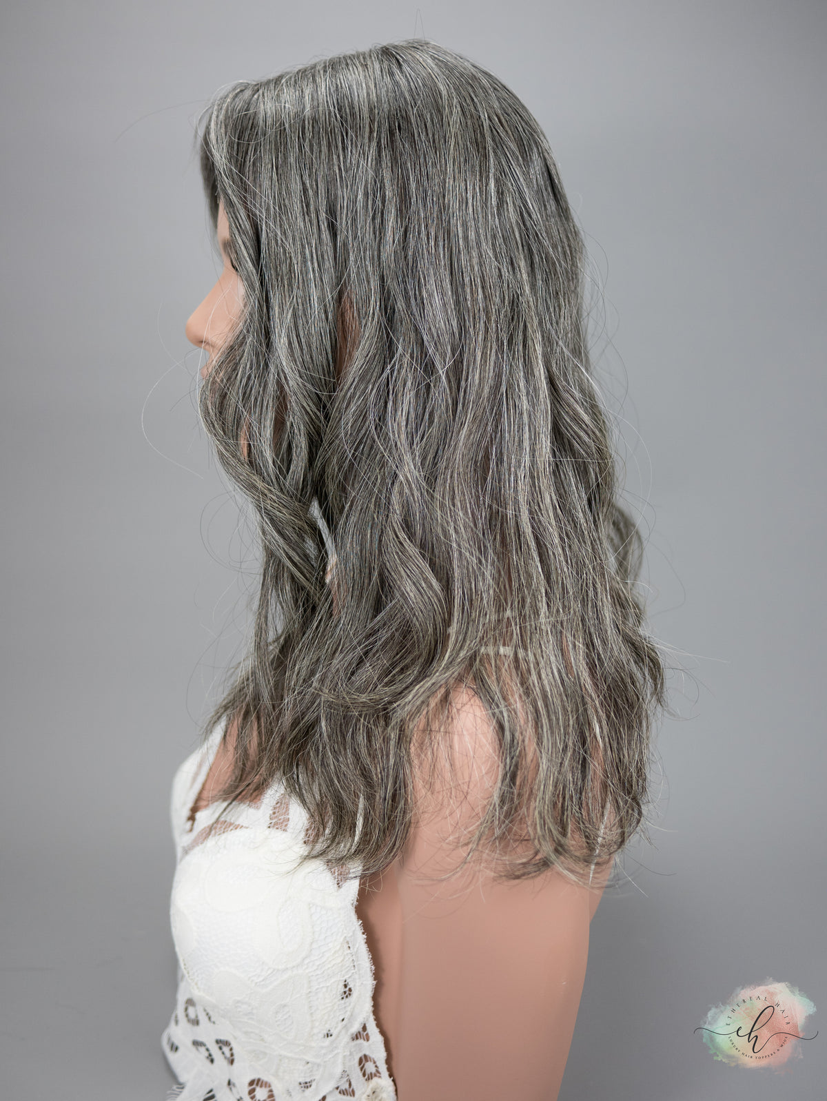 &quot;DAPHNE&quot; Premium Topper: Silk Top, 7x7, 17&quot;, Wavy