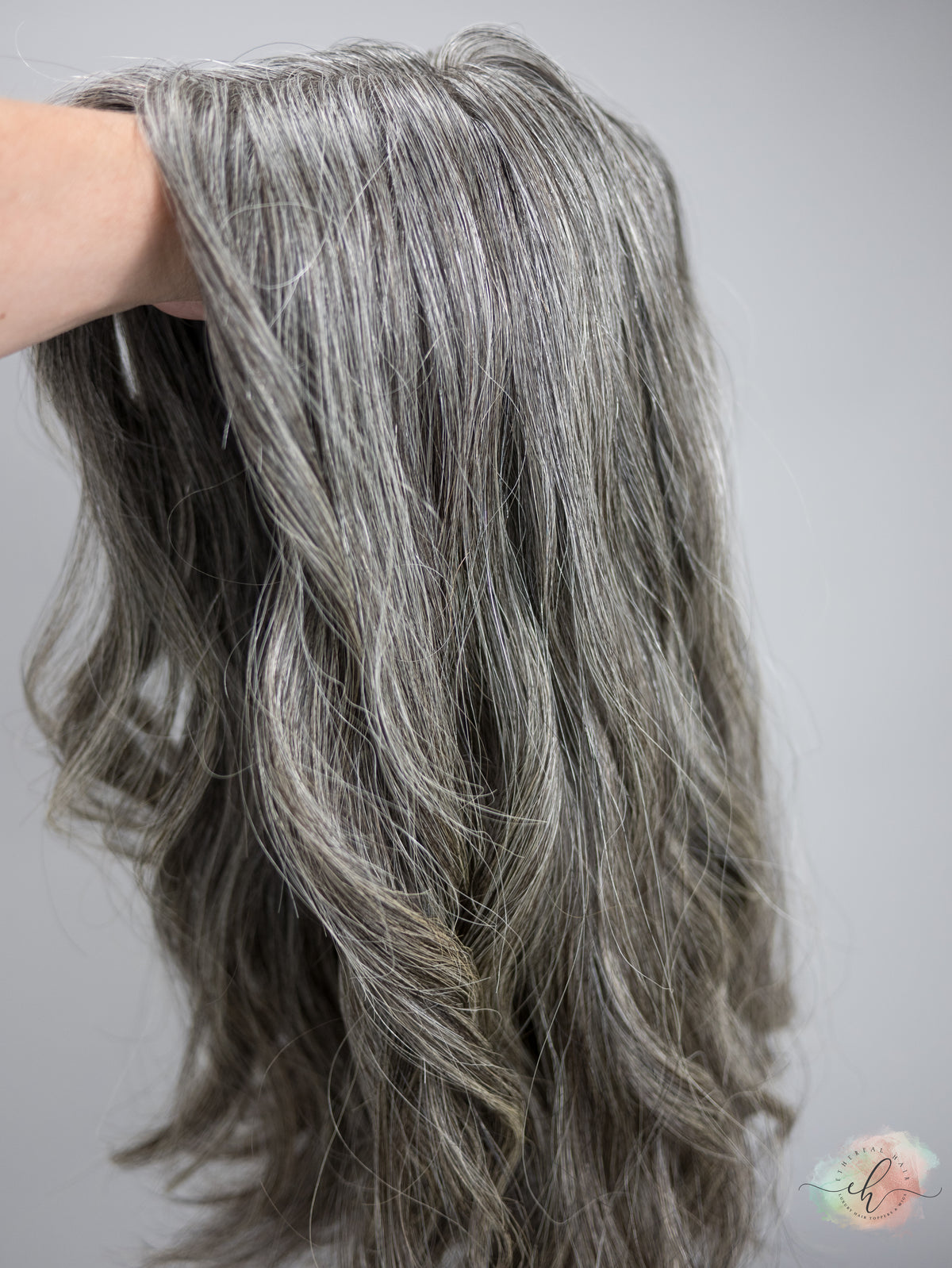 &quot;DAPHNE&quot; Premium Topper: Silk Top, 7x7, 17&quot;, Wavy