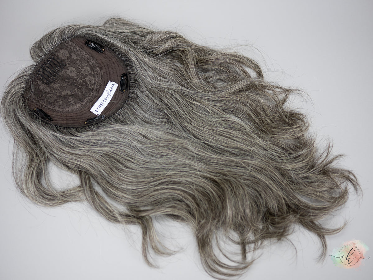 &quot;DAPHNE&quot; Premium Topper: Silk Top, 7x7, 17&quot;, Wavy