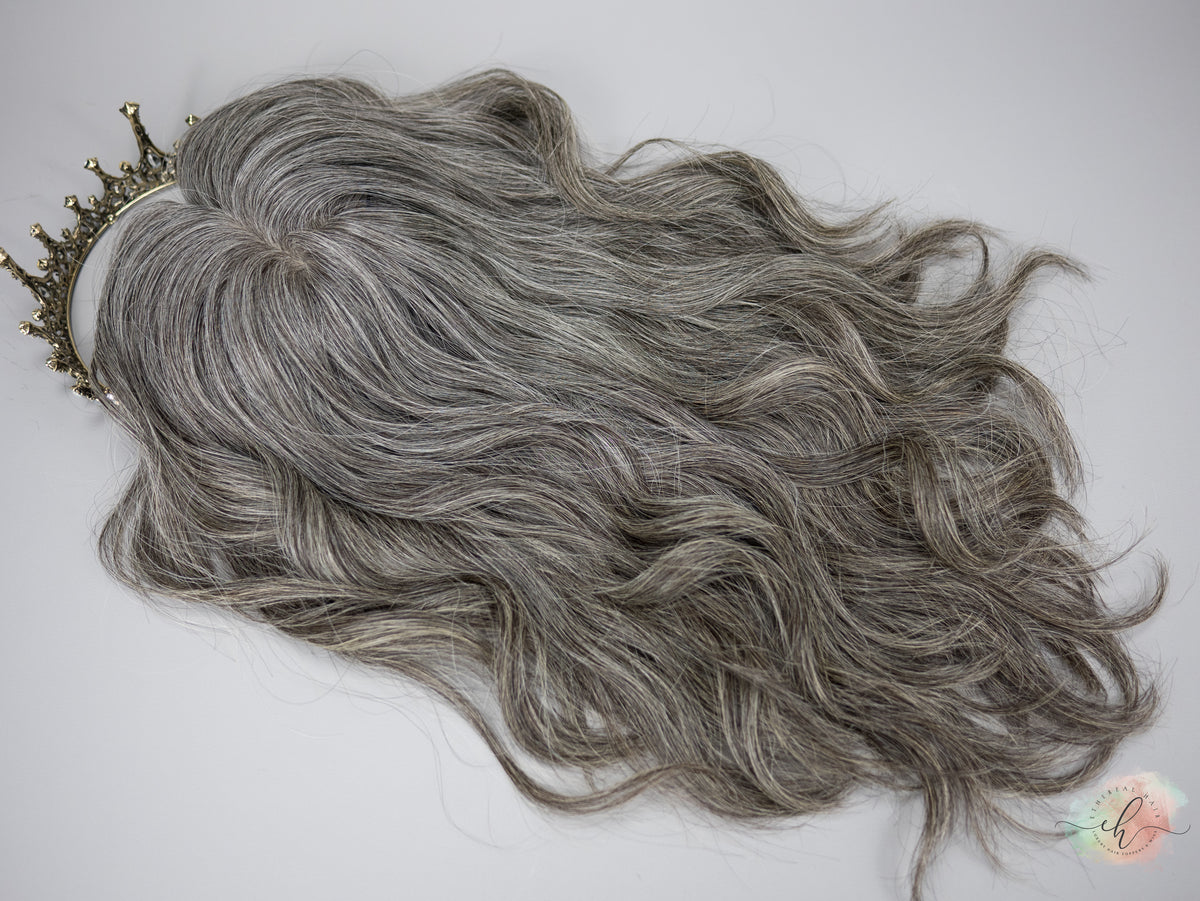 &quot;DAPHNE&quot; Premium Topper: Silk Top, 7x7, 17&quot;, Wavy