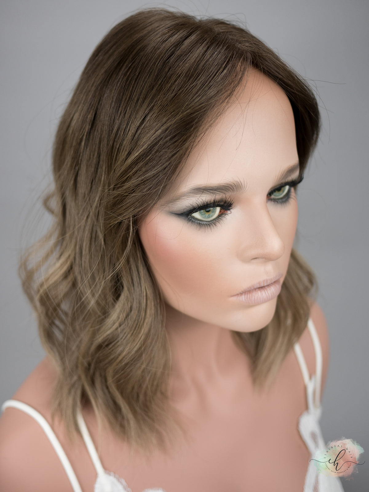 “FINLEY&quot; Premium Topper: Closed Lace Top, 8x8, 15&quot;