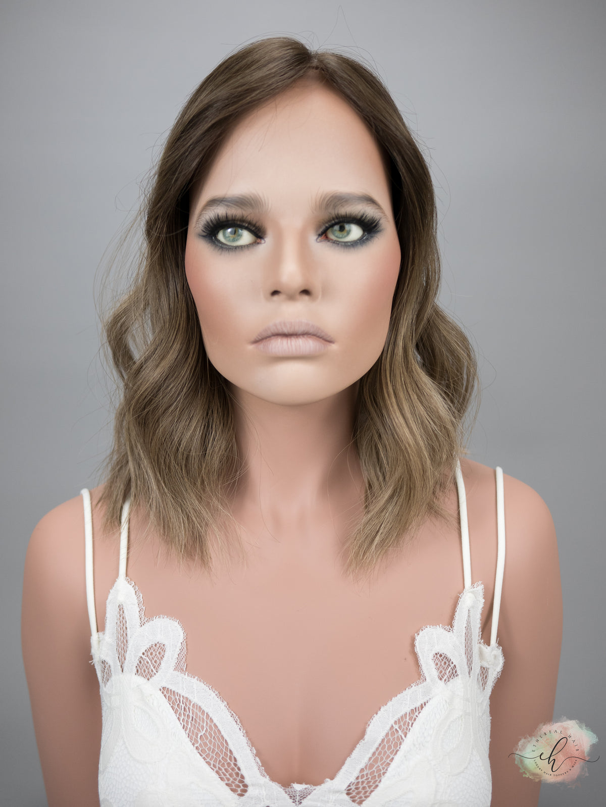 “FINLEY&quot; Premium Topper: Closed Lace Top, 8x8, 15&quot;