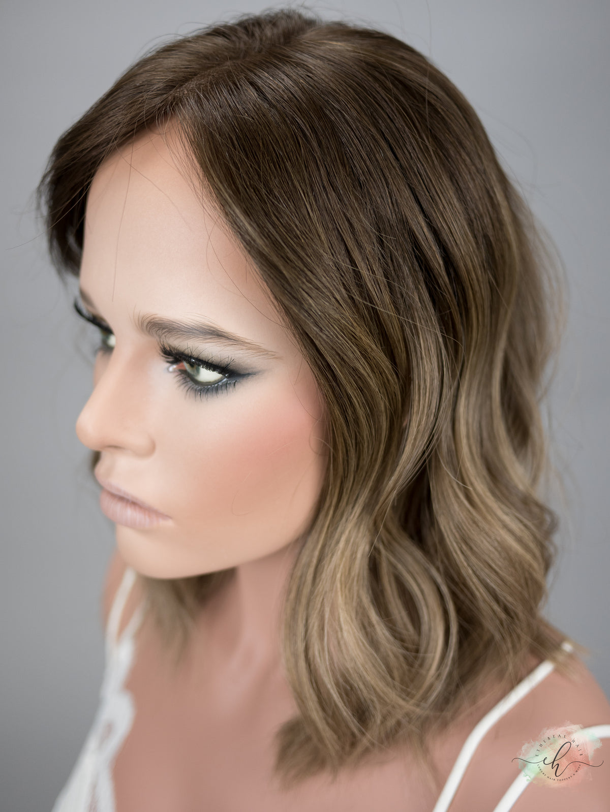 “FINLEY&quot; Premium Topper: Closed Lace Top, 8x8, 15&quot;