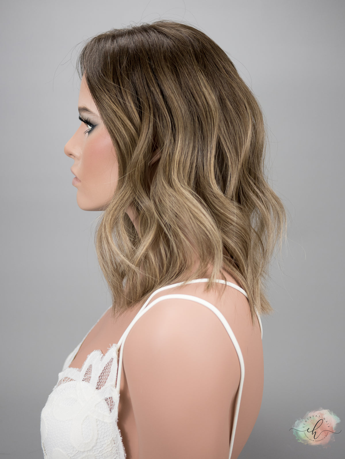 “FINLEY&quot; Premium Topper: Closed Lace Top, 8x8, 15&quot;