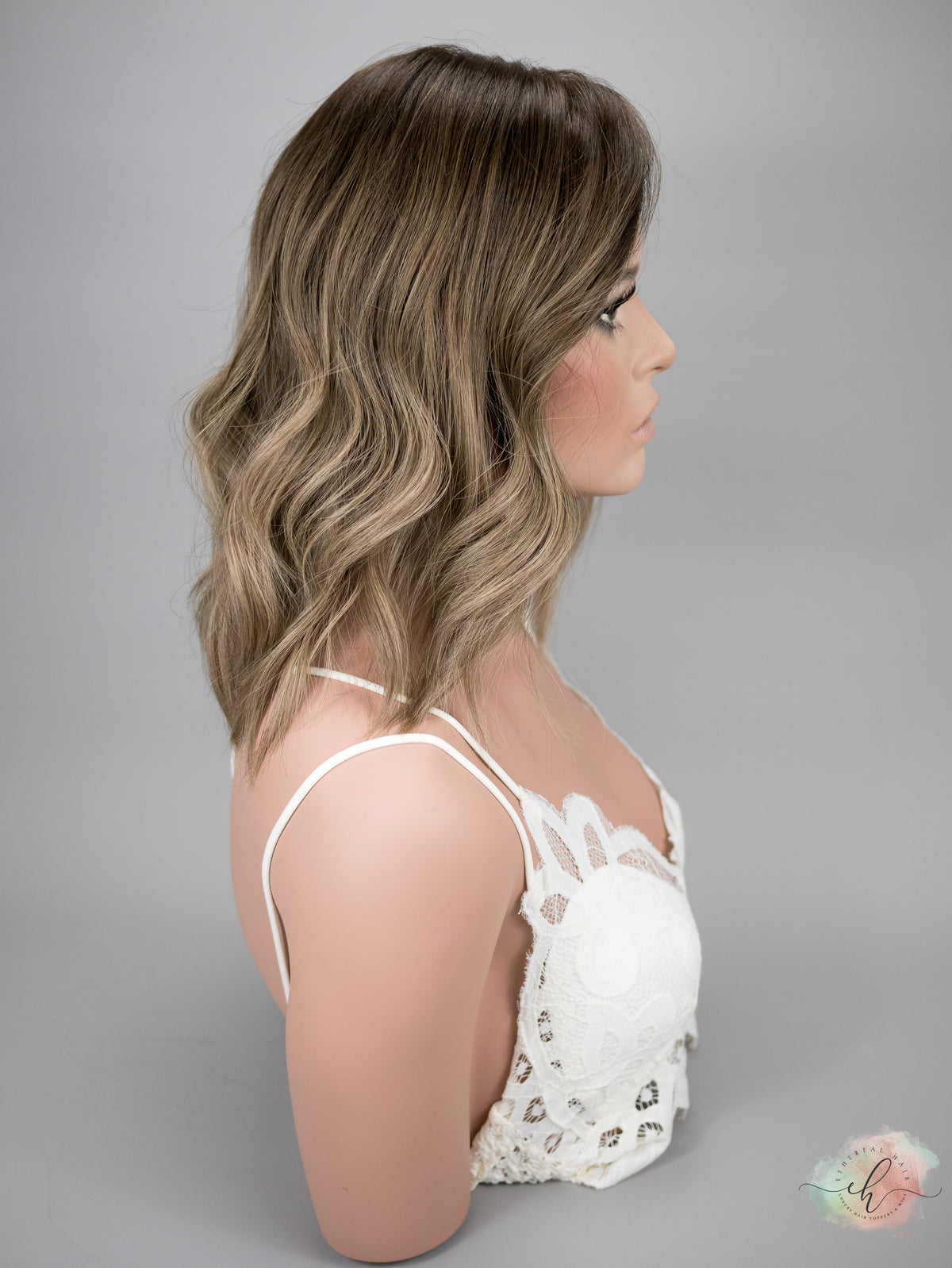 “FINLEY&quot; Premium Topper: Closed Lace Top, 8x8, 15&quot;