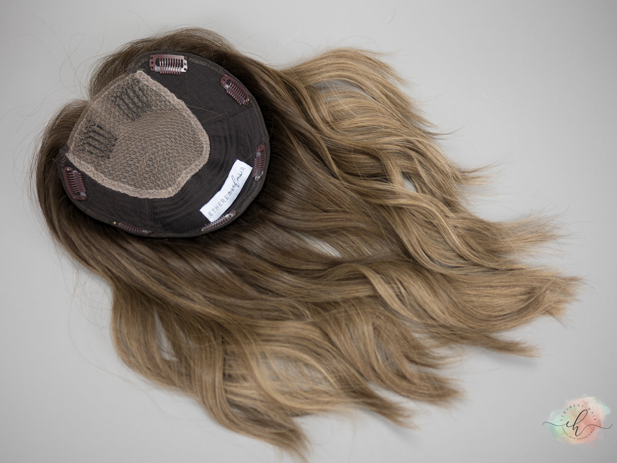 “FINLEY&quot; Premium Topper: Closed Lace Top, 8x8, 15&quot;