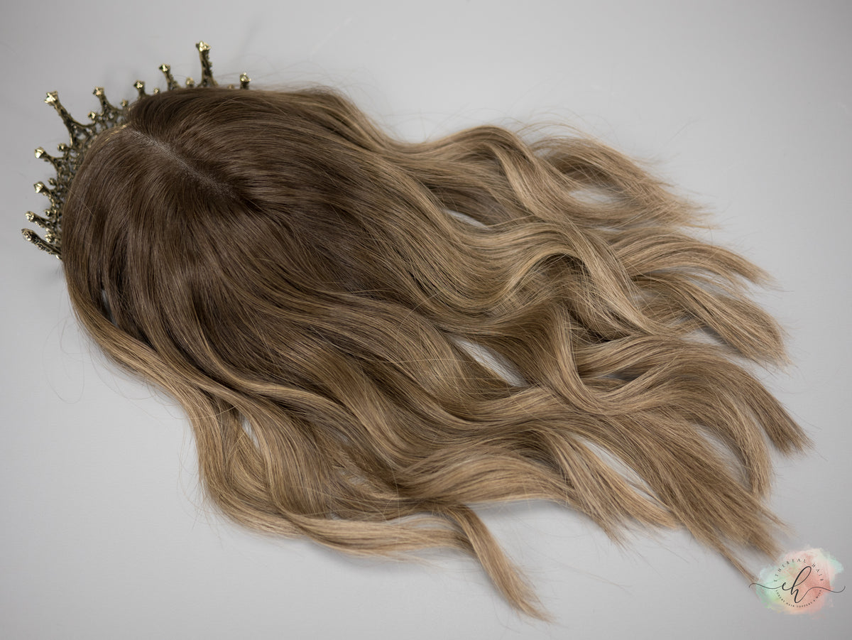 “FINLEY&quot; Premium Topper: Closed Lace Top, 8x8, 15&quot;