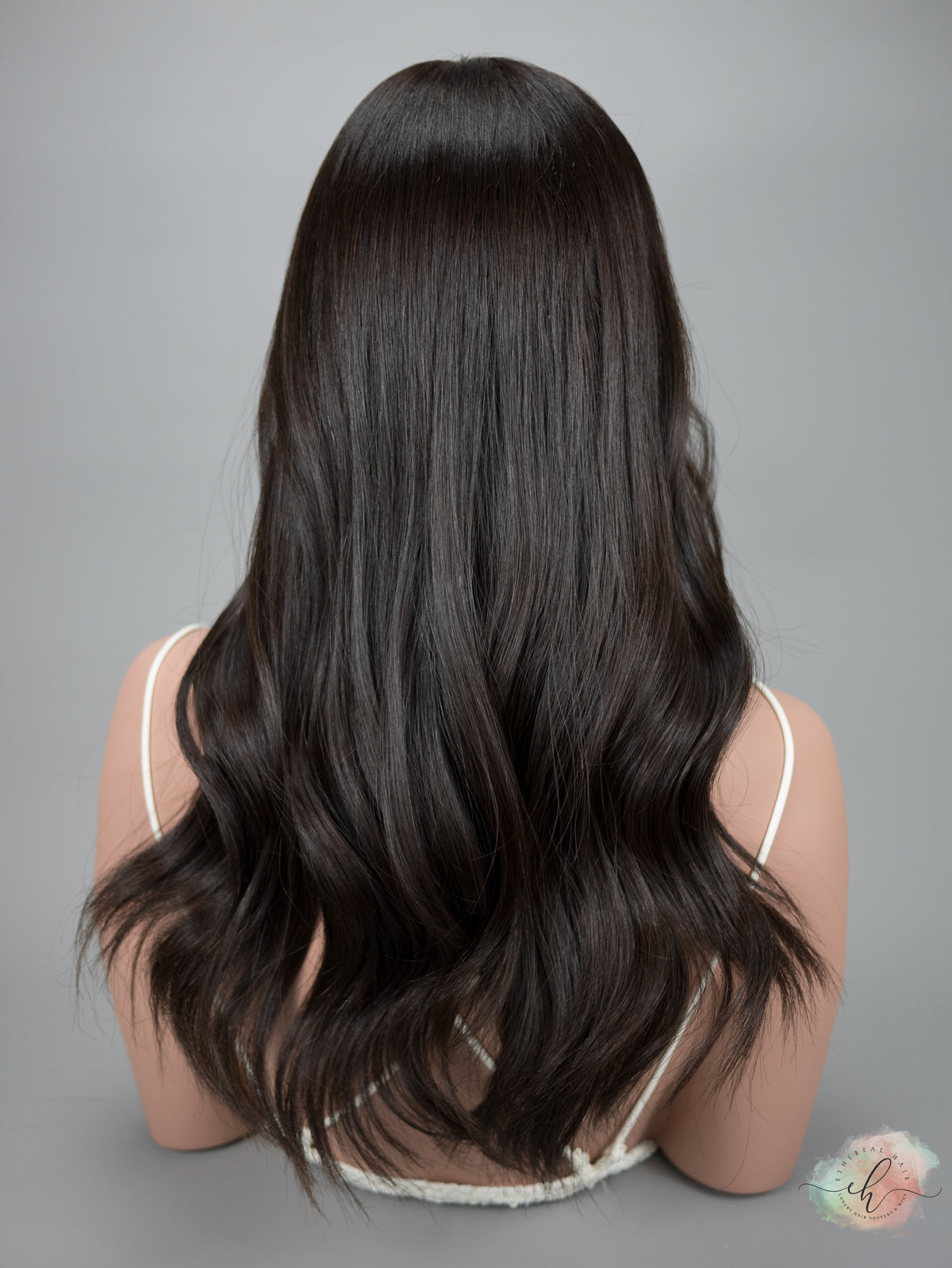 “LARK&quot; Premium Topper: Silk Top, Handtied Cap, 8x8, 22&quot;