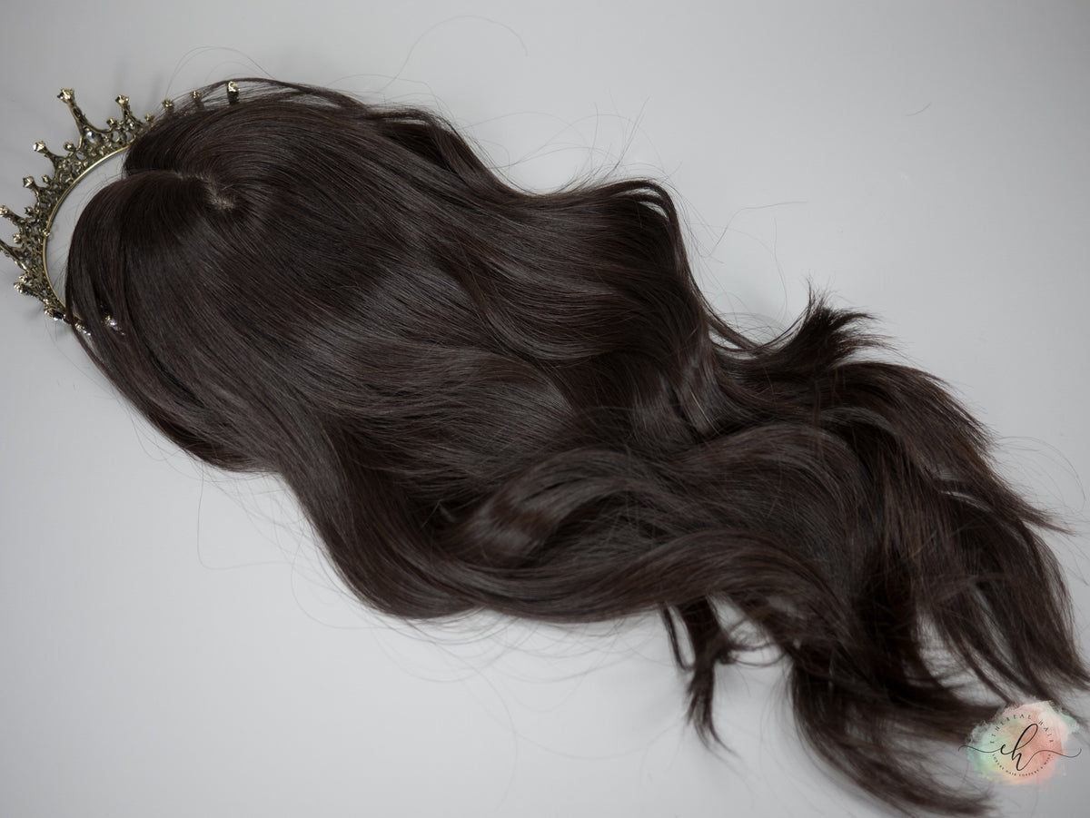 “LARK&quot; Premium Topper: Silk Top, Handtied Cap, 8x8, 22&quot;