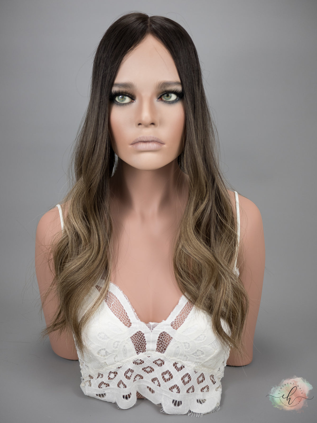 “TIANA&quot; Premium Topper: Closed Lace Top, 8x8, 22&quot;